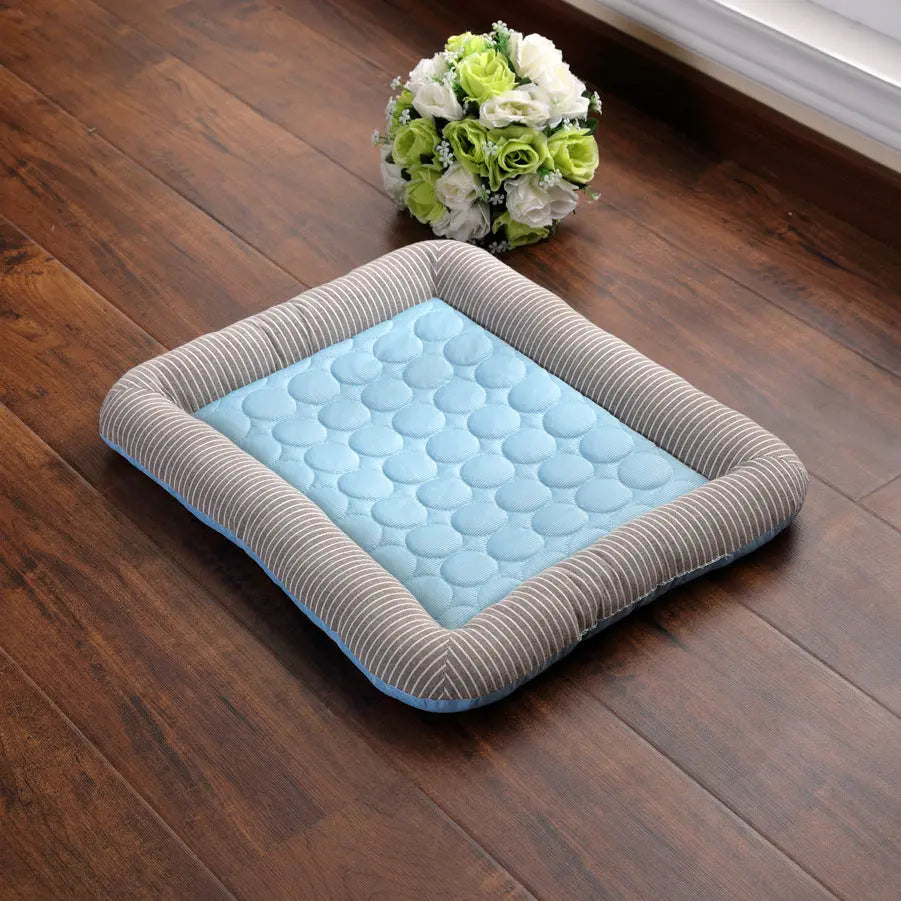 Pet Cooling Pad Bed For Dogs Cats Ice Silk Material Black Cats Store