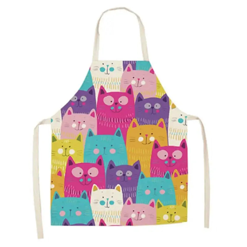 Cute Cat Print Cooking Kitchen Apron Black Cats Store