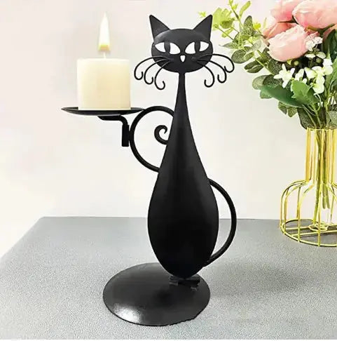 Black Cat Metal Candle Holder Black Cats Store