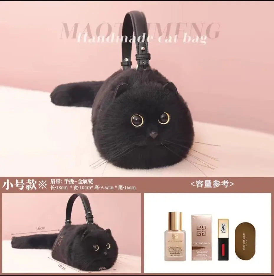 Plush Fashion Cute Cat Bag Black Cats Store