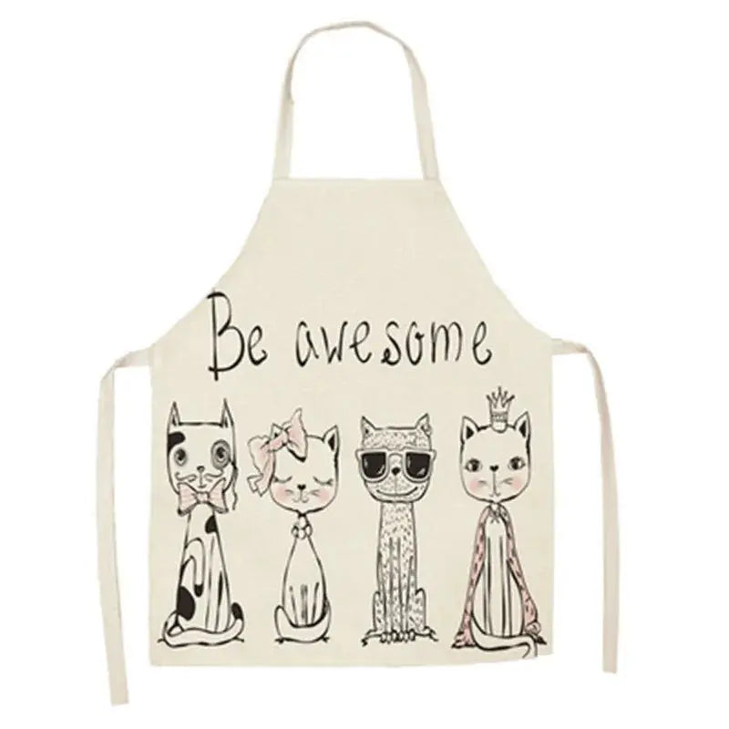 Cute Cat Print Cooking Kitchen Apron Black Cats Store