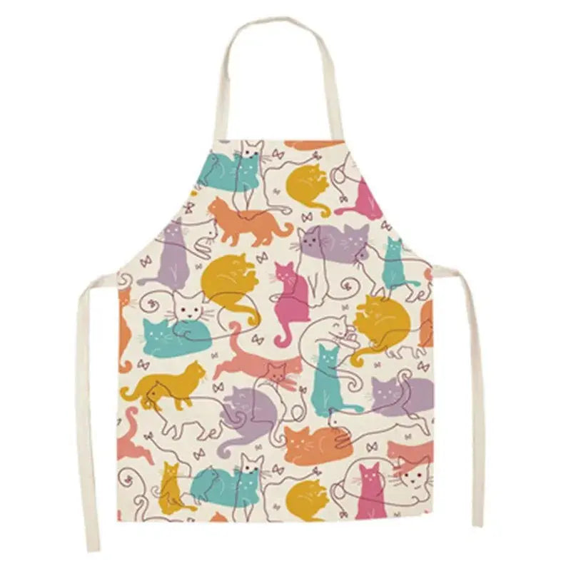 Cute Cat Print Cooking Kitchen Apron Black Cats Store