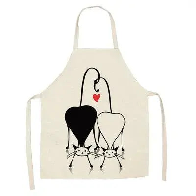 Cute Cat Print Cooking Kitchen Apron Black Cats Store