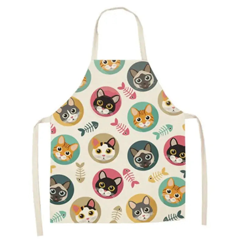 Cute Cat Print Cooking Kitchen Apron Black Cats Store