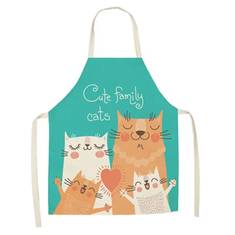 Cute Cat Print Cooking Kitchen Apron Black Cats Store