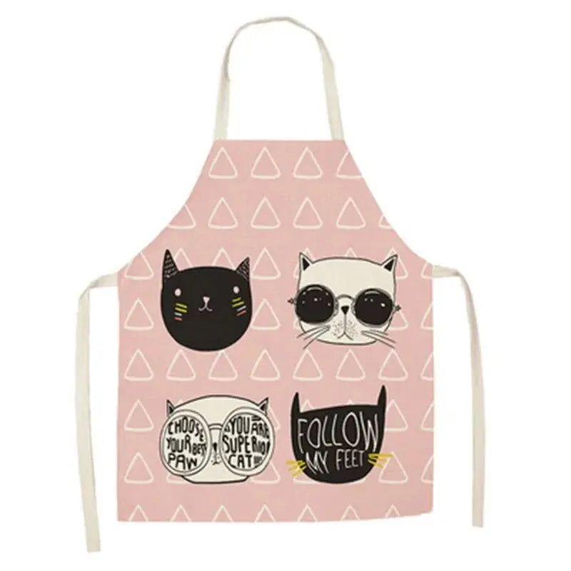 Cute Cat Print Cooking Kitchen Apron Black Cats Store