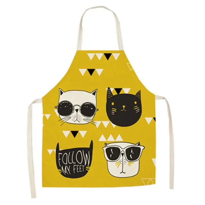 Cute Cat Print Cooking Kitchen Apron Black Cats Store